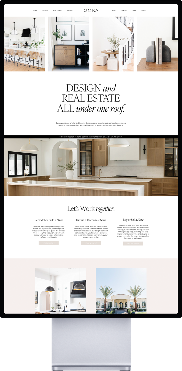 Custom Website Design for Real Estate Agency